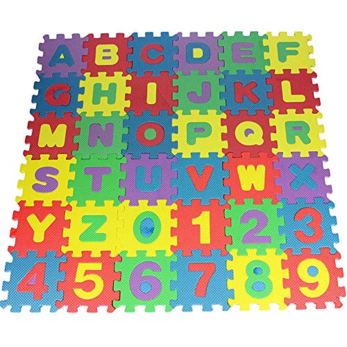 BEAUTYBIGBANG Kinderspielteppich Spielteppich Puzzlematte Baby Spielmatte Puzzlematte Schadstofffrei Wasserdicht Schaumstoffmatte Kinderspielteppich Spielteppich für Baby Kinder Puzzlematte 36 * 36CM von BEAUTYBIGBANG