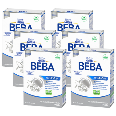 Nestlé Anfangsnahrung BEBA Anti-Reflux Spezialnahrung 6x 500 g ab der Geburt von BEBA