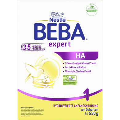 Nestlé Anfangsnahrung BEBA EXPERT HA 1 550 g ab der Geburt von BEBA