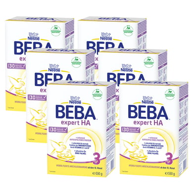 Nestlé Anfangsnahrung BEBA EXPERT HA 3 6x 550 g ab dem 10. Monat von BEBA