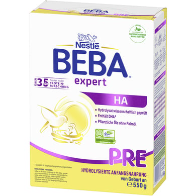 Nestlé Anfangsnahrung BEBA EXPERT HA PRE 550 g ab der Geburt von BEBA