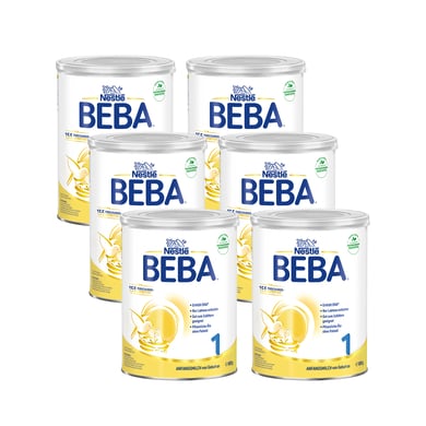 Nestlé BEBA 1 Anfangsmilch 6 x 800 g ab der Geburt von BEBA