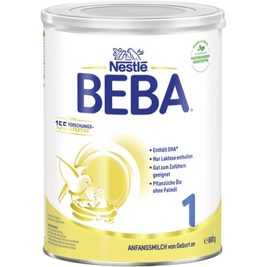 Nestlé BEBA 1 Anfangsmilch 800 g ab der Geburt von BEBA