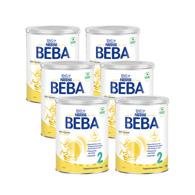 Nestlé BEBA 2 Folgemilch 6 x 800 g nach dem 6. Monat von BEBA