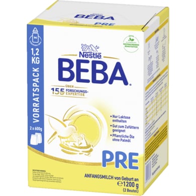 Nestlé BEBA Anfangsnahrung PRE 1,2 kg ab der Geburt von BEBA