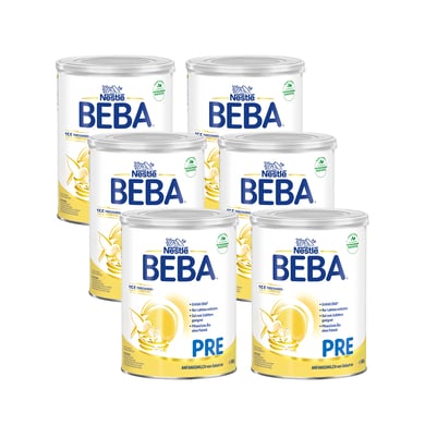 Nestlé BEBA PRE Anfangsmilch 6 x 800 g ab der Geburt von BEBA