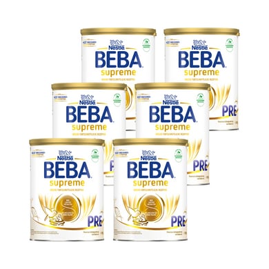 Nestlé BEBA SUPREME PRE Anfangsmilch 6x 800g ab der Geburt von BEBA