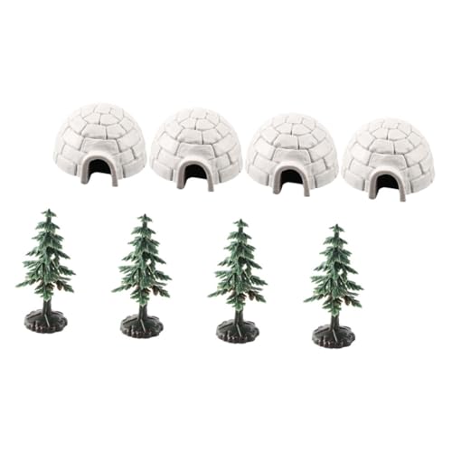 BEBEMOKO Dekorationen Mini für Weihnachten Baum 8 Stücke Figuren Home Decor Statuen von BEBEMOKO