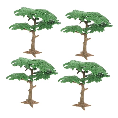 4 Stück Simulation Landschaft Baum Sandtisch Modelle Miniaturmodelle Simulation Baum Modelle Gadget Spatel Mini Modelle Korb Rack Landschaft Baum Modelle von BEBEMOKO