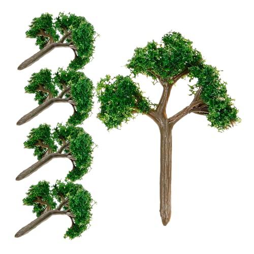 5 Stück Modellbaum Weidenbaum Grün Szene Layout Baum Modell Grün Landschaft Modell Mini Landschaft Modell Landschaft Baum Modell Verzierung Mini Bäume Kunststoff von BEBEMOKO