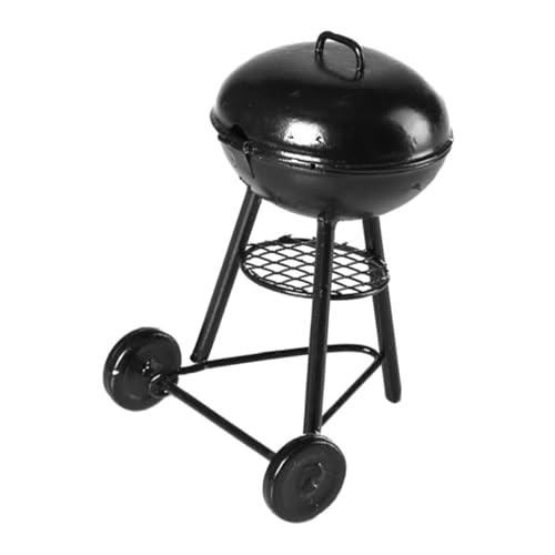 BEBEMOKO Miniatur Grill Ofen Ornament Outdoor Garten Micro Landschaft BBQ Decor Mini Ofen Dekoration für Puppenhaus Pflanztopf und Dekor von BEBEMOKO