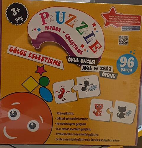 PUZZLE PUZZLE PUZZLE-SCHULE-SCHULARE SMART UND ZEKA SPIEL 96 TEILE 3+ von BECERİ DÜNYASI