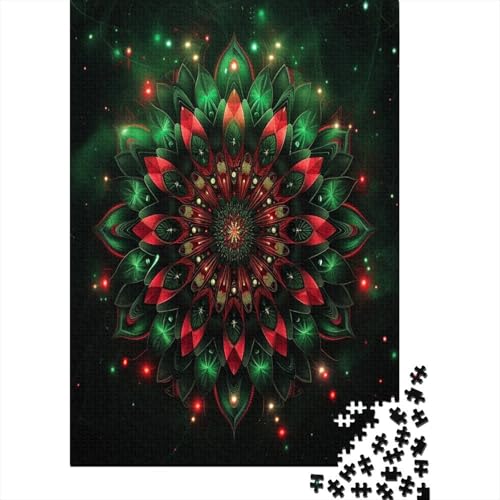 Abstract Red Blume Puzzle 1000 Teile Für Erwachsene Und Kinder Ab 14 Jahrenfür Stressabbauer Puzzlespiel Erwachsenen Puzzlespiel Puzzel 1000pcs (75x50cm) von BECFAZLCU