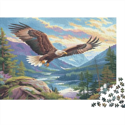 Adler Puzzlespiel 1000 Teile Puzzle Für Erwachsene Und Kinder Ab 14 Jahren, Puzzle-Motiv Erwachsenen Puzzlespiel Puzzel 1000pcs (75x50cm) von BECFAZLCU