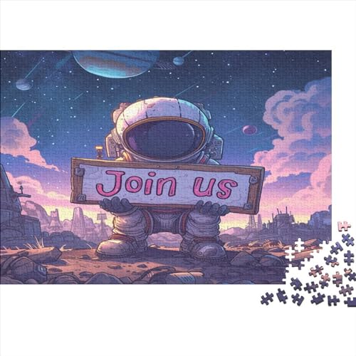 Astronaut 1000 Teile Puzzle, Puzzles Für Erwachsene, 1000 Teile Puzzlespiel Für Jugendliche & Erwachsene Puzzlespiel Puzzel 1000pcs (75x50cm) von BECFAZLCU