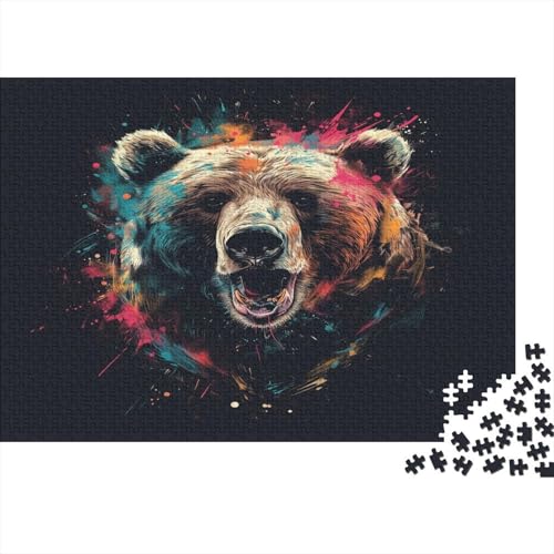 Bär Puzzle 1000 Teile,Puzzle Für Erwachsene, Impossible Puzzle,Puzzle 1000 Puzzle Home DekoRatteion Puzzle,Erwachsenenpuzzle Puzzel 1000pcs (75x50cm) von BECFAZLCU