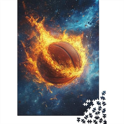 Basketball Puzzle Sport Puzzlespiele Holzwerkstoff Lernspiel HeimdekoRatteion Kinder Ab 14 Jahren 1000-teilige 1000pcs (75x50cm) von BECFAZLCU