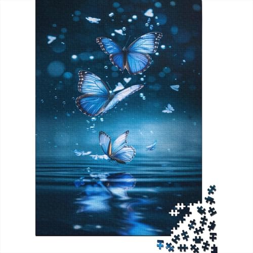 Blue Schmetterling Puzzle 1000 Teile Puzzle Für Erwachsene Und Kinder Ab 14 Jahren Puzzel 1000pcs (75x50cm) von BECFAZLCU