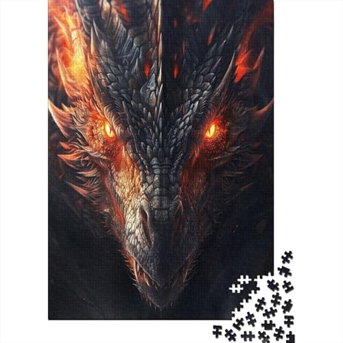 Böser Drache Puzzlespiel 1000 Teile Für Erwachsene, Einzigartige Kunstwerke Und Vorlage - Geburtstagsgeschenk - Spaßige Puzzles Mit Überraschung Von Puzzle in A Bag Puzzel 1000pcs (75x50cm) von BECFAZLCU