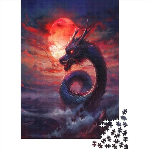 Böser Drache Puzzlespiel 1000 Teile Puzzle Für Erwachsene Und Kinder Ab 14 Jahren, Erwachsenen Puzzlespiel Puzzel 1000pcs (75x50cm) von BECFAZLCU