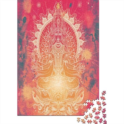 Buddha Statue Puzzle 1000 Teile,Puzzle Für Erwachsene, Impossible Puzzle, GesKükenlichkeitsspiel Für Die Ganze Familie,Puzzle Legespiel- Erwachsenenpuzzle Puzzel 1000pcs (75x50cm) von BECFAZLCU