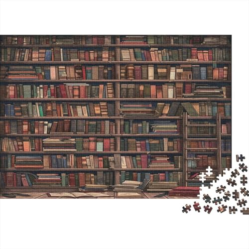 Bücherregal Puzzle 1000 Teile Erwachsene, Puzzlespiel Jigsaw Puzzles Erwachsenen Puzzlespiel Puzzel 1000pcs (75x50cm) von BECFAZLCU