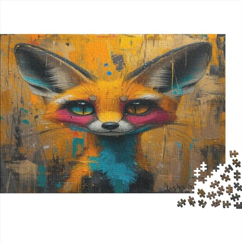 Cartoon Fuchs Puzzle 1000 Teile,Puzzlespiel Für Erwachsene,Impossible Puzzle,Puzzle GesKükenlichkeitsspiel Für Die Ganze Familie, Geschenke Für Männer/Frauen Erwachsenen Puzzel 1000pcs (75x50cm) von BECFAZLCU