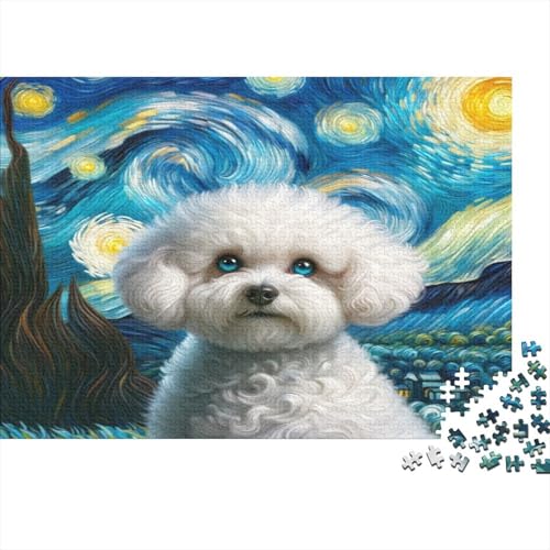 Cute Hund Puzzle 1000 Teile,Puzzle Für Erwachsene, Impossible Puzzle,Puzzle Farbenfrohes Legespiel,GesKükenlichkeitsspiel Für Die Ganze Familie Puzzel 1000pcs (75x50cm) von BECFAZLCU