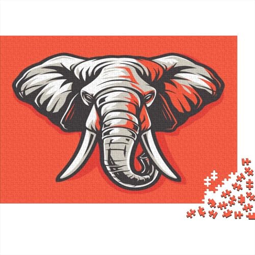 Elefant Puzzle 1000 Teile Puzzles Für Erwachsene Klassische Puzzles 1000 Teile Erwachsene Puzzlespiel Erwachsene 1000 Teile Erwachsenen Puzzlespiel Puzzel 1000pcs (75x50cm) von BECFAZLCU