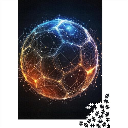 Fußball Fußball Puzzles Sport Puzzlespiele Holzwerkstoff Lernspiel Home DekoRatteion Kinder Ab 14 Jahren 1000-teilige 1000pcs (75x50cm) von BECFAZLCU