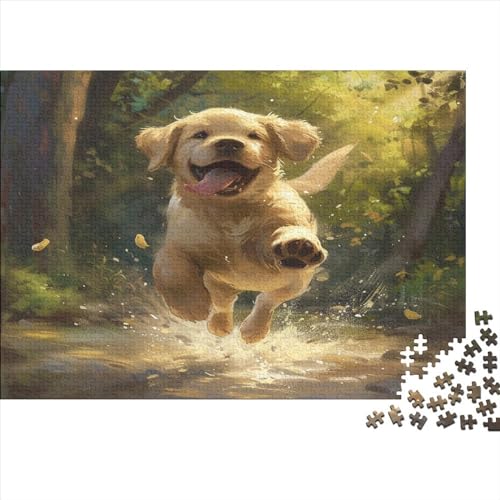 Golden Retriever Puzzle 1000 Teile Erwachsener Kniffel Spaß Für Die Ganze Familie - Abwechslungsreiche 1000 Puzzleteilige Motive Puzzle Erwachsene, Puzzel 1000pcs (75x50cm) von BECFAZLCU