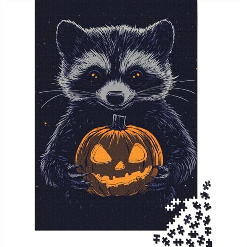 Halloween Puzzle Geister Kürbisse Puzzlespiele Holzwerkstoff Klassische Family DecoRatteion Kinder Ab 14 Jahren 1000-teilige 1000pcs (75x50cm) von BECFAZLCU