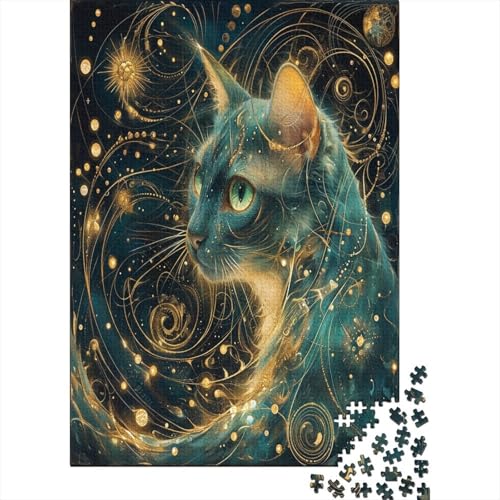 Kat Puzzle 1000 Teile,Puzzle Für Erwachsene, Impossible Puzzle, Geschicklichkeitsspiel Für Die Ganze Familie,Puzzle Farbenfrohes,Puzzle-Geschenk,Raumdekoration Puzzel 1000pcs (75x50cm) von BECFAZLCU