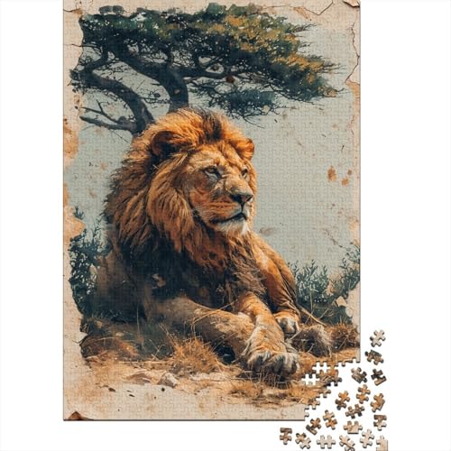 Löwe Puzzlespiel 1000 Teile Puzzle Für Erwachsene Und Kinder Ab 14 Jahren, Puzzle-Motiv Erwachsenen Puzzlespiel Puzzel 1000pcs (75x50cm) von BECFAZLCU