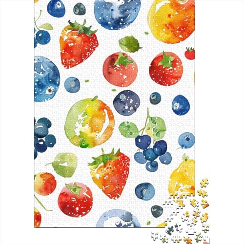 Obst Puzzle Puzzlespiele Holzwerkstoff Klassische HeimdekoRatteion Kinder Ab 14 Jahren 1000 Teile 1000pcs (75x50cm) von BECFAZLCU