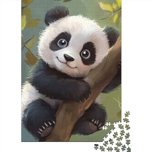 Panda Puzzle Tiers Holzpuzzle Holzwerkstoff Puzzlespiel Family DecoRatteion Kinder Ab 14 Jahren 1000 Teile 1000pcs (75x50cm) von BECFAZLCU