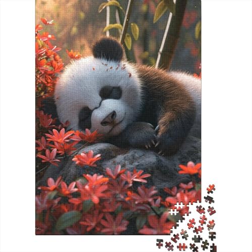 Panda Puzzlespiel 1000 Teile Für Erwachsene, Einzigartige Kunstwerke Und Vorlage - Geburtstagsgeschenk - Spaßige Puzzles Mit Überraschung Von Puzzle in A Bag Puzzel 1000pcs (75x50cm) von BECFAZLCU