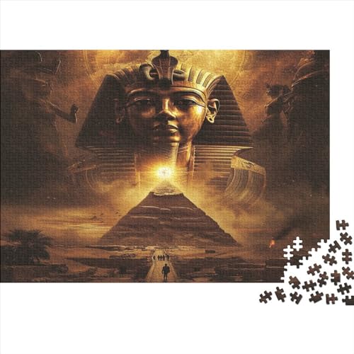 Pharao 1000 Stück Puzzles Für Erwachsene Teenager Stress Abbauen Familien-Puzzlespiel 1000-teiliges Puzzle Kinder Lernspiel Spielzeug Geschenk Puzzel 1000pcs (75x50cm) von BECFAZLCU