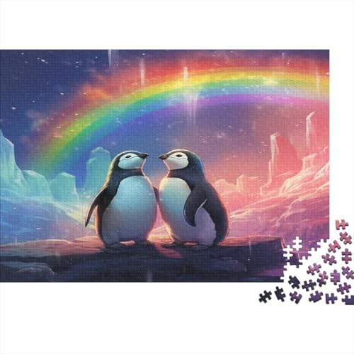 Pinguin Puzzle 1000 Teile,für Erwachsene, Impossible Puzzle,farbenfrohes Legespiel,GesKükenlichkeitsspiel Für Die Ganze Familie,Erwachsenenpuzzle Puzzel 1000pcs (75x50cm) von BECFAZLCU