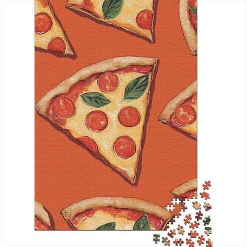 Pizza Puzzles Delicious Lebensmittel Puzzlespiele Holzwerkstoff Lernspiel Home DekoRatteion Kinder Ab 14 Jahren 1000 Teile 1000pcs (75x50cm) von BECFAZLCU