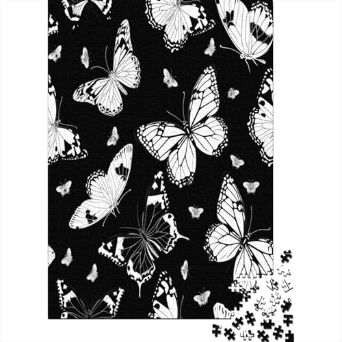 Schmetterling Puzzle 1000 Teile Puzzles Für Erwachsene Lernspiel Herausforderungsspielzeug 1000-teilige Puzzlespiel Für Erwachsene Kinder Puzzel 1000pcs (75x50cm) von BECFAZLCU