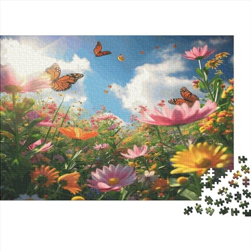 Schmetterling Puzzlespiel 1000 Teile Jigsaw Puzzle 1000 Puzzle FüR Erwachsene Kinder Senioren Erwachsenen Puzzlespiel Puzzel 1000pcs (75x50cm) von BECFAZLCU