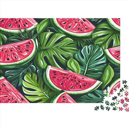 Wassermelone 1000 Teile, Impossible Puzzle,GesKükenlichkeitsspiel Für Die Ganze Familie, Erwachsenenpuzzle Ab 14 Jahren Puzzel 1000pcs (75x50cm) von BECFAZLCU