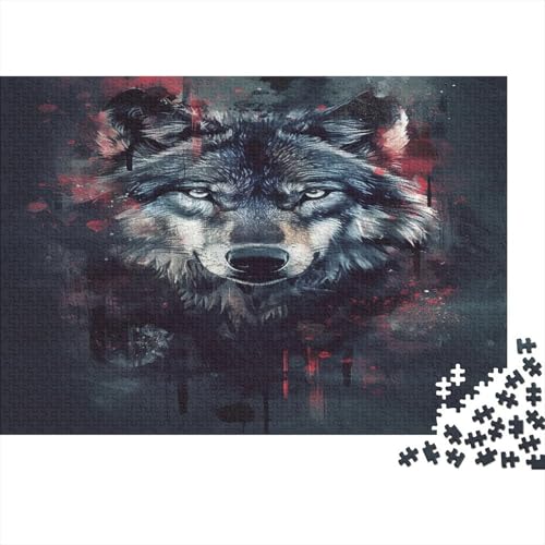 Wolf Puzzle 1000 Teile Erwachsener Kniffel Spaß Für Die Ganze Familie - Abwechslungsreiche 1000 Puzzleteilige Motive Puzzlespiel Erwachsene, Puzzel 1000pcs (75x50cm) von BECFAZLCU