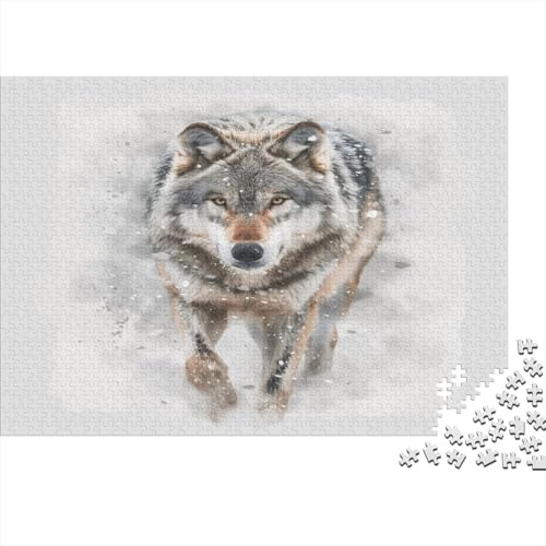 Wolf Puzzle 1000 Teile Für Erwachsene Und Kinder Ab 14 Jahren Für Stressabbauer Puzzel 1000pcs (75x50cm) von BECFAZLCU