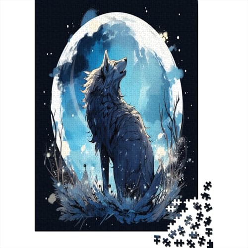 Wolf Puzzle 1000 Teile Puzzle Erwachsene Schwieriges Schwer Puzzle Für Erwachsene Und Kinder Ab 14 Jahren Puzzel 1000pcs (75x50cm) von BECFAZLCU