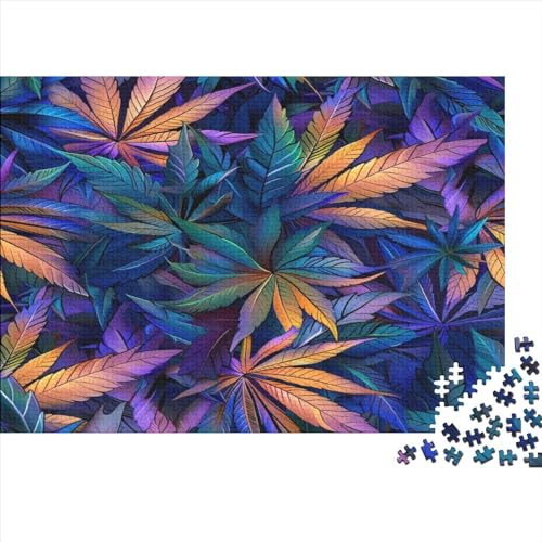 Blatt Puzzle 1000 Teile - Puzzle Für Erwachsene, Puzzle, Puzzlespiel Erwachsenen Puzzlespiel Puzzel 1000pcs (75x50cm) von BEDDINGPW