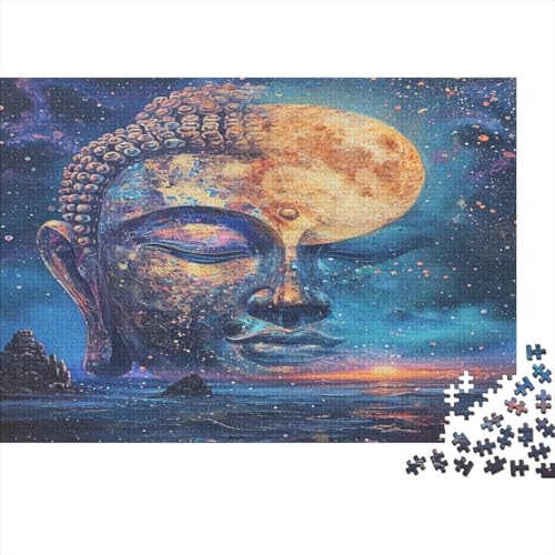 Buddha Statue 1000 Teile Puzzle Für Erwachsene, Hochwertige Recycelbare MateriAußerirdische Und Druck Puzzlespiel, Familienspiel, Geschenk Für Liebhaber Oder Freunde Puzzel 1000pcs (75x50cm) von BEDDINGPW