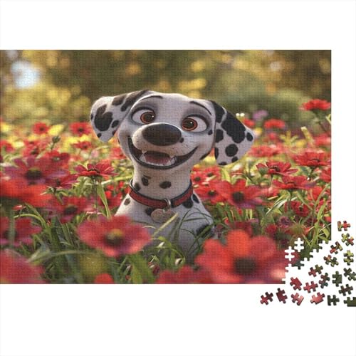 Cute Hund Puzzle 1000 Teile Puzzle Für Erwachsene Und Kinder Ab 14 Jahren,Puzzlespiel Erwachsenen Puzzlespiel Puzzel 1000pcs (75x50cm) von BEDDINGPW