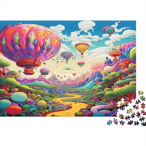 Heißluftballon Puzzle 1000 Teile,Puzzle Für Erwachsene, Impossible Puzzle, GesKükenlichkeitsspiel Für Die Ganze Familie,Puzzle Farbenfrohes,Puzzle-Geschenk,RaumdekoRatteion Puzzel 1000pcs (75x50cm) von BEDDINGPW